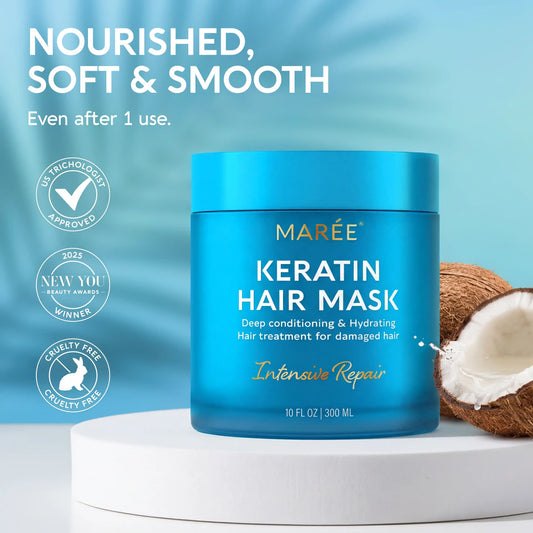 Keratin Hair Mask for Damaged & Frizzy Hair