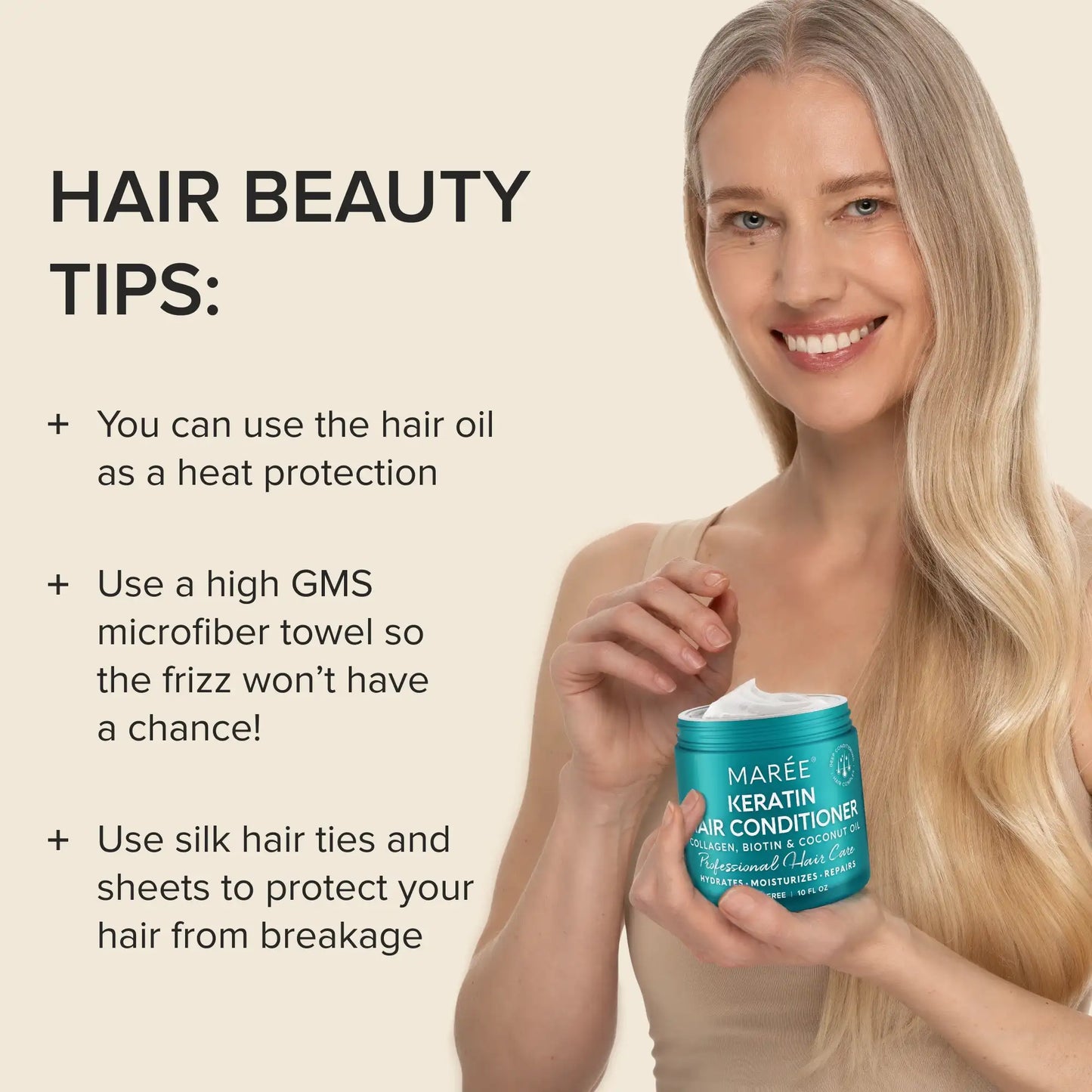 Keratin Hair Mask for Damaged & Frizzy Hair