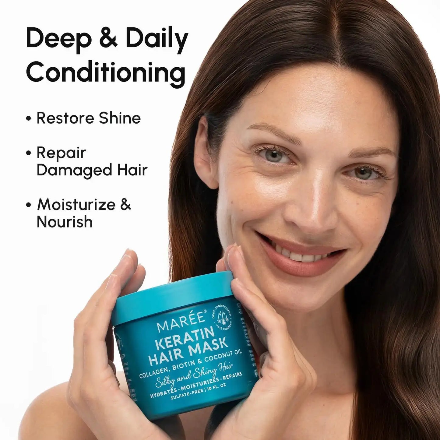 Keratin Hair Mask for Damaged & Frizzy Hair